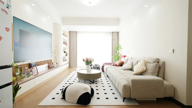 105㎡原木奶油风婚房装修，被温柔包裹的每一天，家的松弛感拿捏住了！